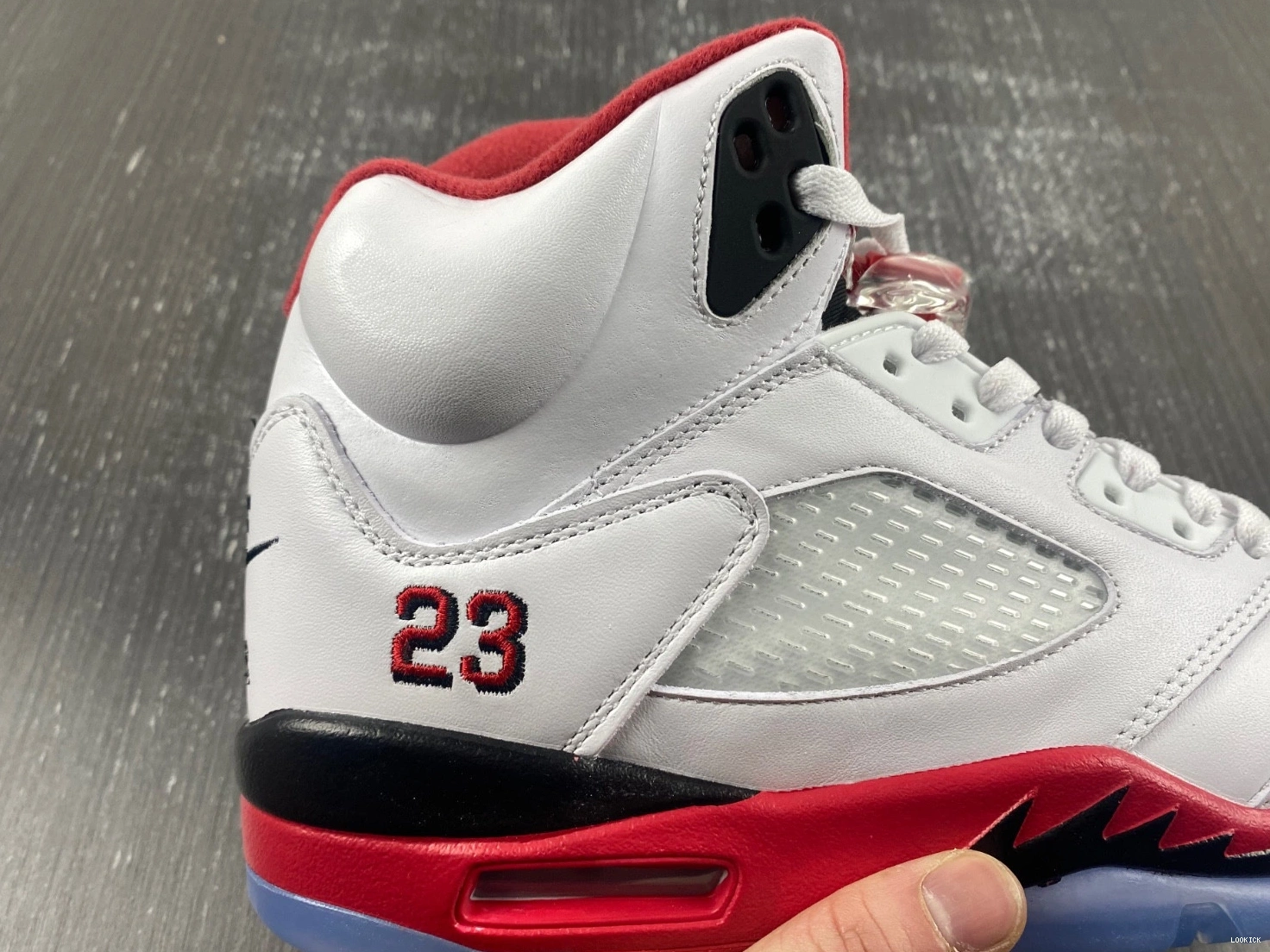Rep  Retro 136027-120 Tongue Fire Red Men's (2013) 5 Jordan Black 0519